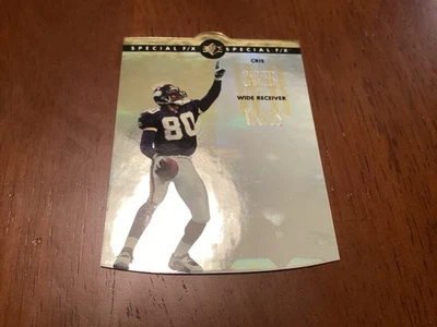 1996 Upper Deck SP Holoview Cris Carter #17/48 Refractor Hologram Vikings NFL EX - Image 1 of 2