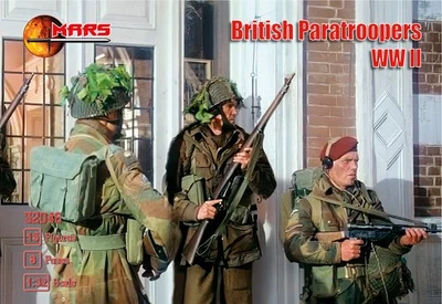 Mars Figures 32046 1:32 Plastic kit British Paratroopers WW2 15 figures/8 poses - Image 1 of 2