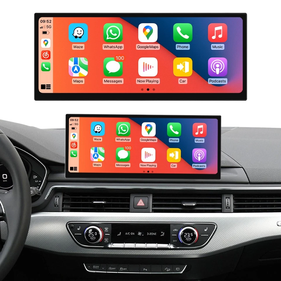 Pantalla inalámbrica de 12,3' para Audi A4 A5 MIB2 2016-19 Carplay estéreo multimedia navegación Foto 1 de 4
