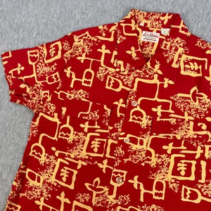 Levis Vintage Clothing Surf Riders Hemd Herren XS Rot Hawaii Loop Kragen - Bild 1 von 11