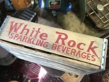 OLD WOOD WHITE ROCK POP BEVERAGE CRATE SODA