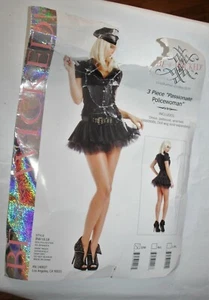 BE WICKED 3 PIECE PASSIONATE POLICEWOMAN COSTUME ( SZ: S/M) - Picture 1 of 8