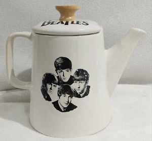 Beatles Ceramic Coffee Tea Pot Memorabilia Fan Club Rare Souvenir Prop - Picture 1 of 15