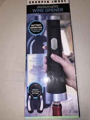 NUEVO abridor de vino automático Sharper Image funciona con pilas Foto 1 de 2