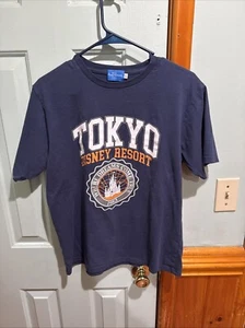 Disney Tokyo Resort Damen Large T-Shirt Blau Kurzarm - Bild 1 von 5