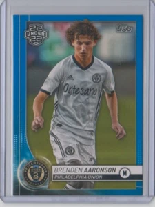 2020 Topps MLS Blue #178 Brenden Aaronson RC 78/99 U22 22 Under 22 - Flat S/H - Picture 1 of 2