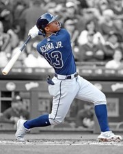 Atlanta Braves RONALD ACUNA JR Glossy 8x10 Spotlight Photo Baseball Poster Print