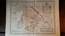 1700 LARGE ANTIQUE COPPER PLATE - A NEW MAP OF PRESENT ITALY - EDWARD WELLS