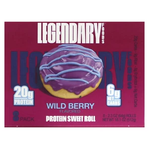 Protein Sweet Roll, Wild Berry, 8 Pack, 2.3 oz (64 g) Each - Picture 1 of 3