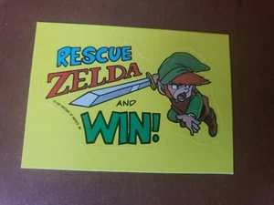 THE LEGEND OF ZELDA RESCUE AND WIN 1989 TOPPS STICKER TIP CARD #22 MINT NINTENDO - Picture 1 of 2