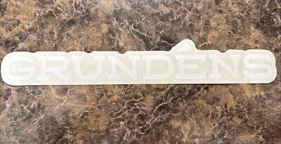 Grundens Fishing Decal Sticker Bibs Jacket Foul Weather, 12” Authentic, Boots