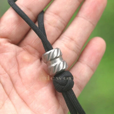 EDCgear TC4 Titanium Knife Lanyard Bead Parachute Cord EDC Pendant Bead DIY Tool - Image 1 of 4