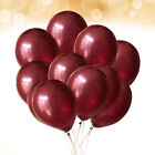 100 Pcs Red Metallic Balloons Clear Ballons Birthday Party Round