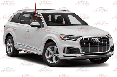 Fits 2017-2022 Audi Q7 4 Door Passenger Right Side Front Door Window Glass - Image 1 of 2