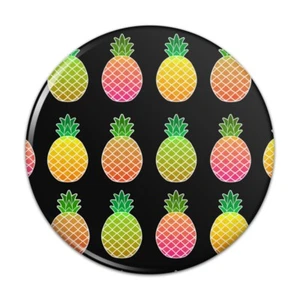 Bunte Ananas Muster kompakte Tasche Handtasche Hand Kosmetik Make-up Spiegel - Bild 1 von 7