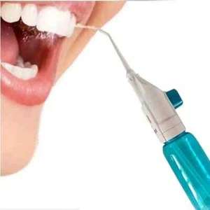 Irrigador oral manual de alta presión dientes portátil agua limpia hilo dental - Imagen 1 de 27
