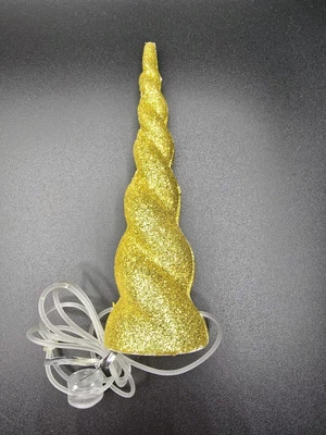Cuerno de unicornio de espuma brillante dorado para sesión de fotos equina caballo pony ¡NUEVO!  Foto 1 de 4