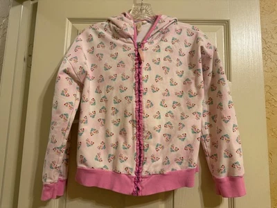 Matilda Jane Pink Soft Hoodie Girls Enchanted Garden Sweatshirt Size 14 - Image 1 of 4