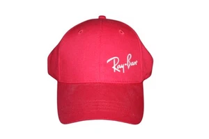 Casquette de baseball Ray Ban rouge sangle dos réglable rouge et blanc adulte - Photo 1/3