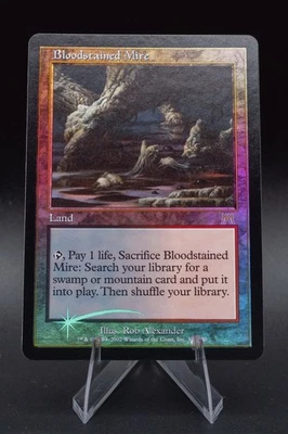 Bloodstained Mire: 2002 Magic the Gathering - Onslaught Foil - Image 1 of 2