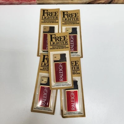 Lote De Encendedor Raleigh De Colección En Paquete De Colección 1985 Tobacciana Electra XL Foto 1 de 4