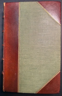 Massachusetts Historical Collections, 200 Illus., ¼ Leather, 1839 w/ MAP. VG. - Image 1 of 4