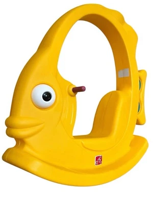 Paso 2 Mecedor Amarillo Ángel Pez Rocker Niño Pequeño Paseo - Raro De Colección Foto 1 de 4