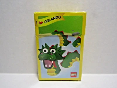 Lego I Heart (Love) Orlando, FL. Baraja de cartas de dinosaurio monstruo marino NUEVO Foto 1 de 2