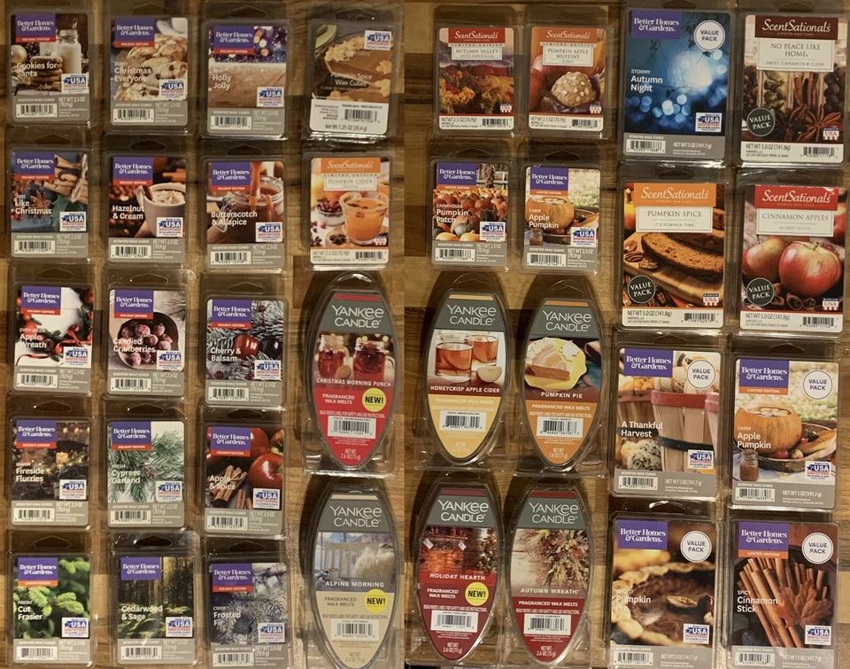 Yankee Candle WoodWick Better Homes & Gardens ScentSationals Wax Cubes YOU PICK - Image 1 of 1