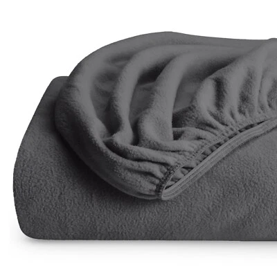 Super Soft Fleece Fitted Sheet - Deep Pocket from Bare Home - Image 1 of 4