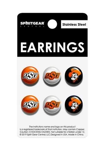 Oklahoma State Cowboys Stud Earrings Cover