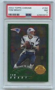 2002 Topps Chrome #150 Tom Brady PSA 7 NM - Picture 1 of 2