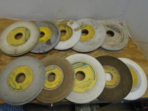 Lot of 10, 6-7 inch surface grinding wheels 1-1/4 hub diameter - Picture 1 of 7