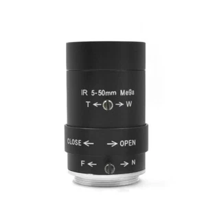 Manual Zoom IR 5-50mm Surveillance Camera Lens CS Mount 1/3" Industrial Lens 2MP - Picture 1 of 7