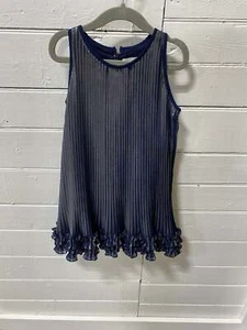 Jean Bourget girls dress size 5 blue metallic - Picture 1 of 4