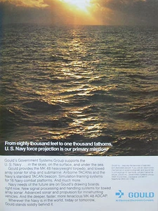 6/1981 PUB GOULD US NAVY SUBMARINE MK 48 TORPEDO TORPILLE SOUS-MARIN ORIGINAL AD - Picture 1 of 1