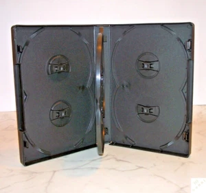 6-fach CD DVD Hülle Organizer Buch-Box schwarz Aufbewahrung Regal Archiv _v1 - Photo 1/6