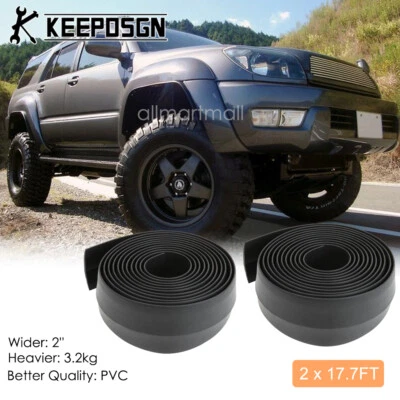 PVC Car SUV Flexible Wheel Extend Fender Flares Molding Trims for Toyota 4Runner - Image 1 of 4