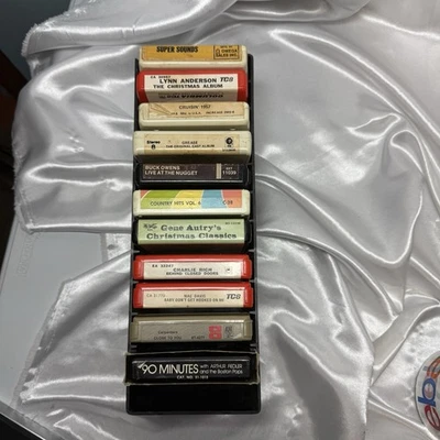 Lot 11 Tapes 8 Track Tape Eight Track Tape Carpenters Christmas Grease Mac Davis Foto 1 de 4