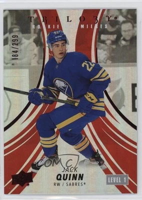 2022-23 Upper Deck Trilogy Premieres Red /299 Level 1 Jack Quinn #142 Rookie RC - Image 1 of 2