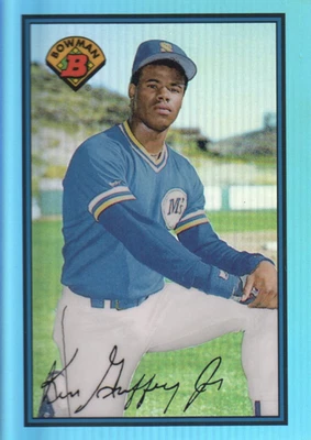 Reimpresión de novato Bowman 2013 refractores de zafiro azul #220 Ken Griffey Jr.  Foto 1 de 2