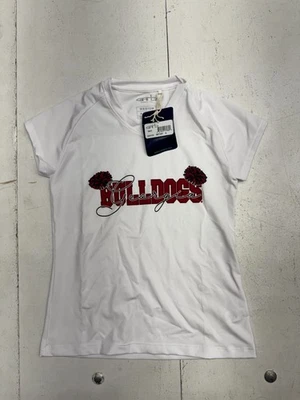 Garb White Georgia Bulldogs Print Short Sleeve T Shirt Girls Size Medium NEW - Image 1 of 4