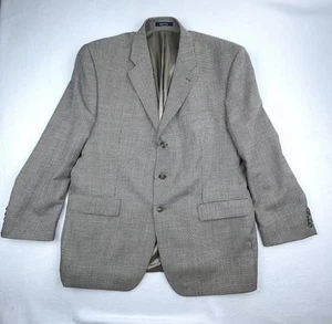 Vintage Chaps Ralph Lauren Men’s Wool Blazer Jacket 48 Check Plaid Sport Coat - Picture 1 of 12