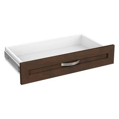 Kit de gaveta ClosetMaid Style+ 4,92"A x 24,8"W fechamento suave desliza madeira chocolate - Imagem 1 de 4