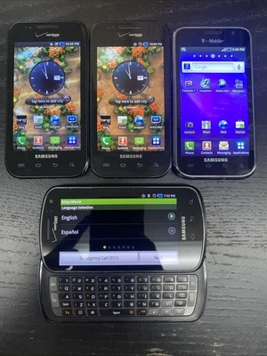 Lot Of 4 Unlocked Samsung Galaxy S SCH-i500 4GB Good Condition Tested S8 - Image 1 of 4