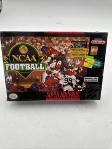 Fútbol NCAA (Sistema de Entretenimiento Super Nintendo, 1994) Nuevo Precintado De Colección - Imagen 1 de 10