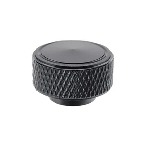 Universal 1/4"-20 Black Knurled Air Cleaner Wing Nut, Fits Chevy Ford Mopar Hot - Picture 1 of 1