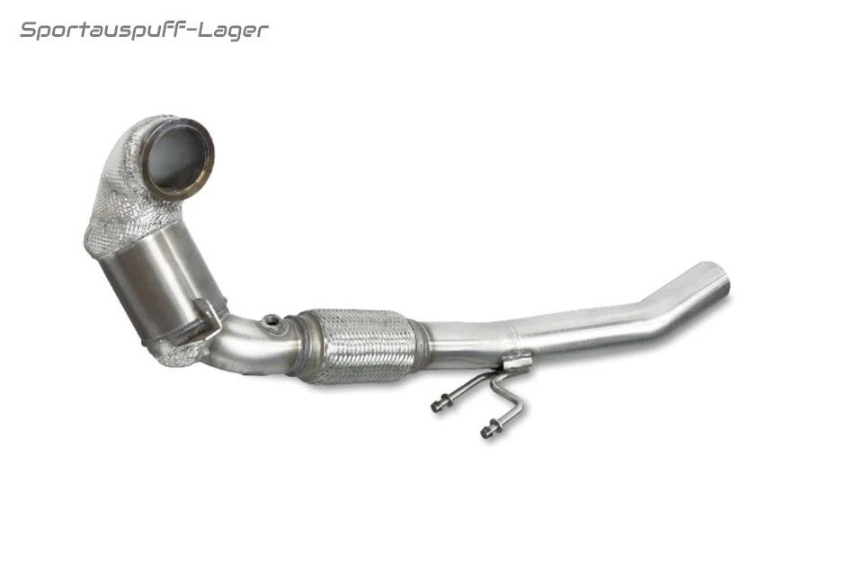 HJS Edelstahl Ø70mm Frontpipe inklusive Kat VW Polo GTI Typ 6C 1.8l ab 2014 - Bild 1 von 1