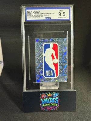 2023-24 Panini NBA Finals #12 Foil Sticker NBA Logo CCG 9.5 Mint+ 🔥 Rare - Image 1 of 2