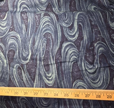 Coral Reef Blue Variegated Cotton Craft Sewing Fabric 62 Inches NEW - Image 1 of 2